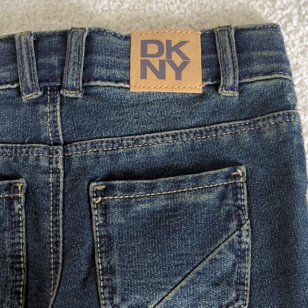 DKNY Denim Knit Jeans Dark Blue